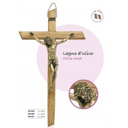 Cross in olive wood, body...