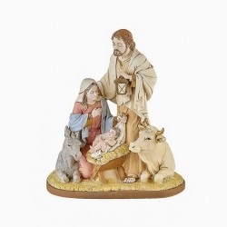 Nativity in colored marble...
