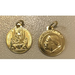 Brass medal Madonna of...