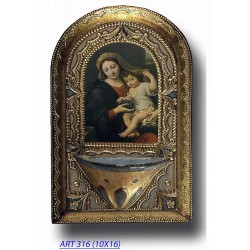 Holy water font Madonna...